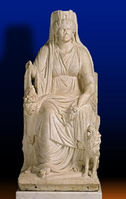 Cybele the Roman fertility goddess