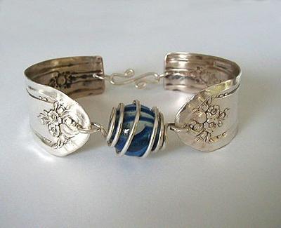 Bracelet from spoon handles