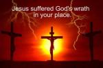 Jesus died as us for us<br>in our place as our Substitute