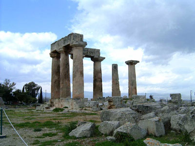 Apollos Temple At Corinth built 510 BC