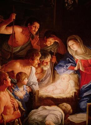 Adoration of the Shepherds<br>by Guido Reni, 1575-1642