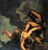 Cain killing Abel by Titian, 1574