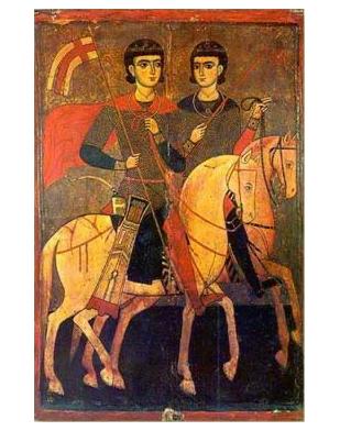 Serge and Bacchus, <br>a loving same sex couple