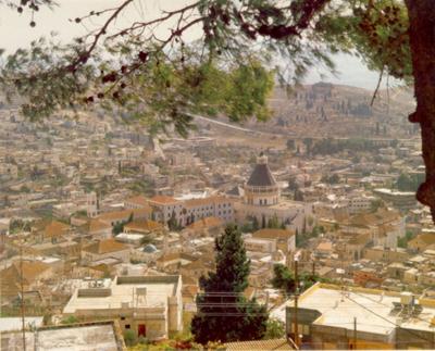Modern Nazareth has about <br>60,000 inhabitants