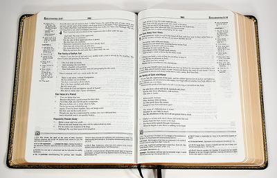 Study Bibles have notes, maps, explanations